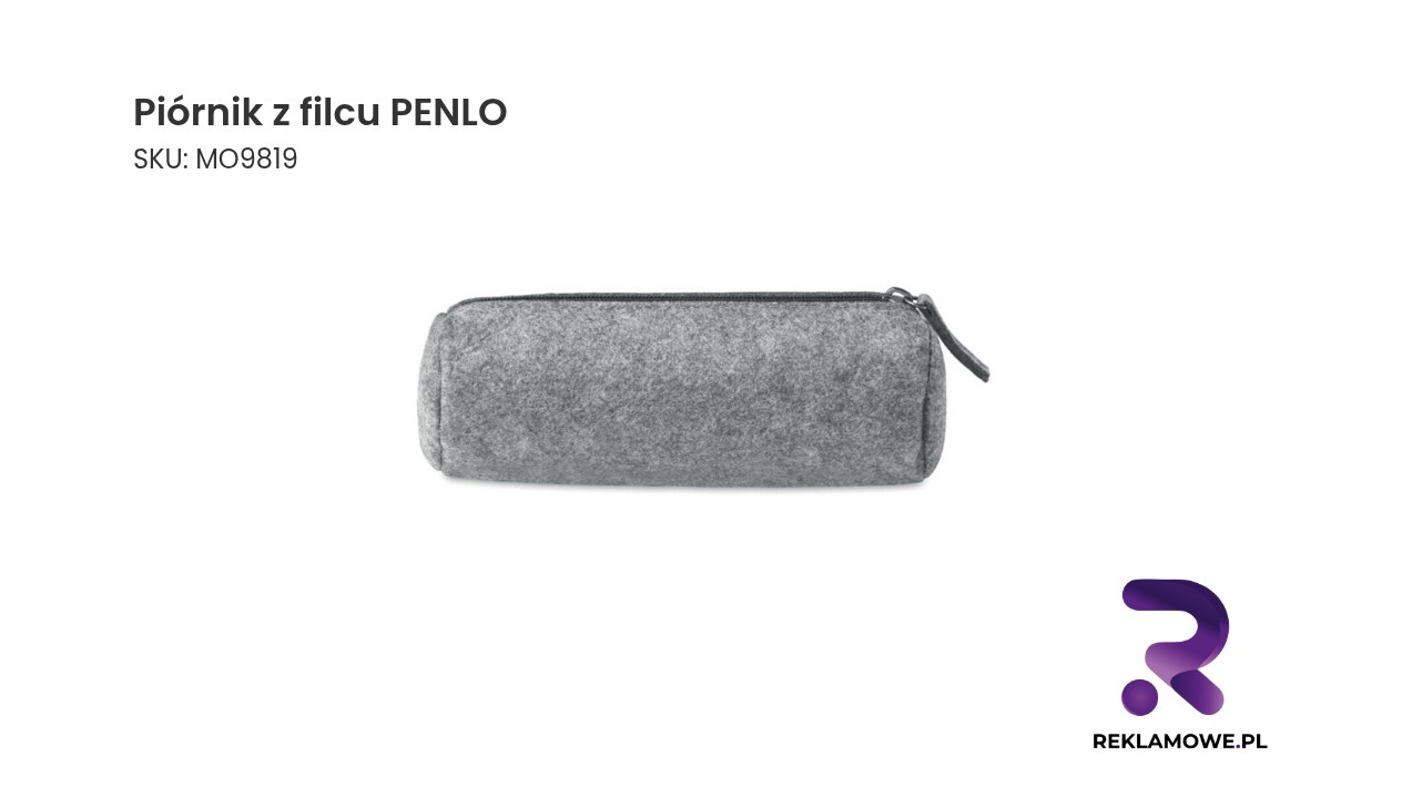 Piórnik z filcu PENLO Piórnik z filcu PENLO – praktyczny i stylowy piórnik na przybory szkolne i biurowe
