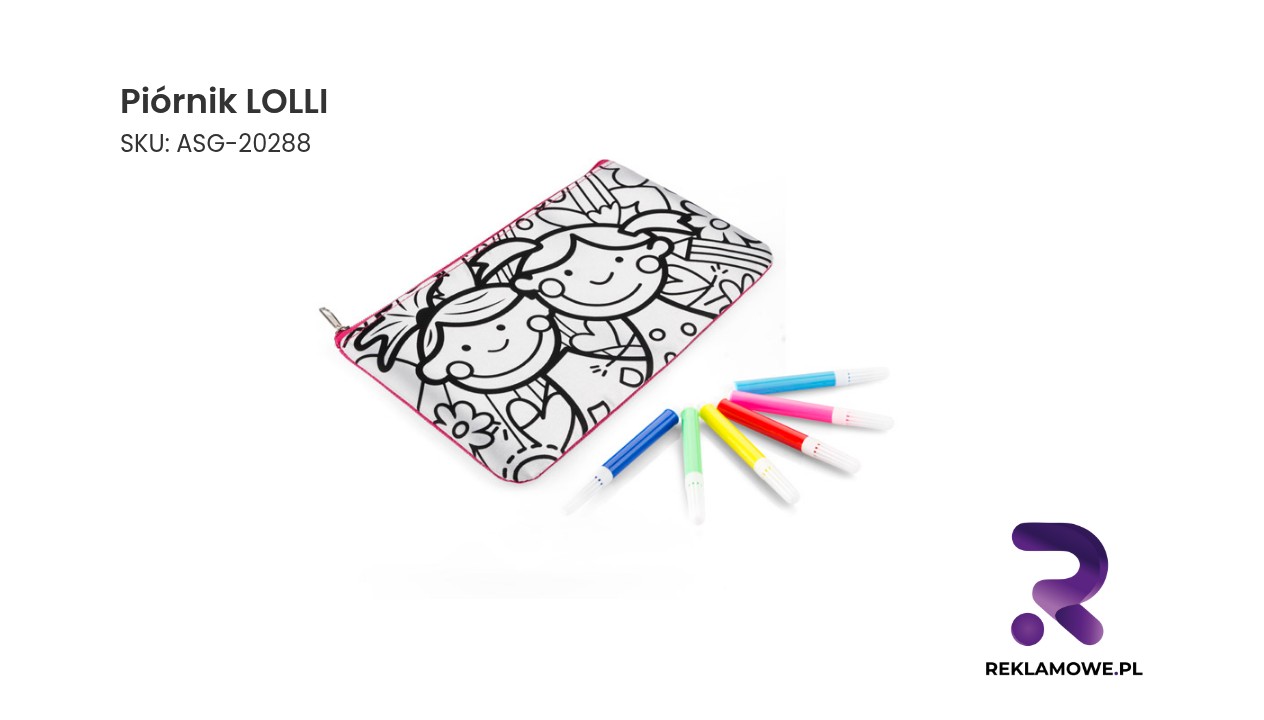 Piórnik LOLLI Piórnik LOLLI w kolorowe wzory