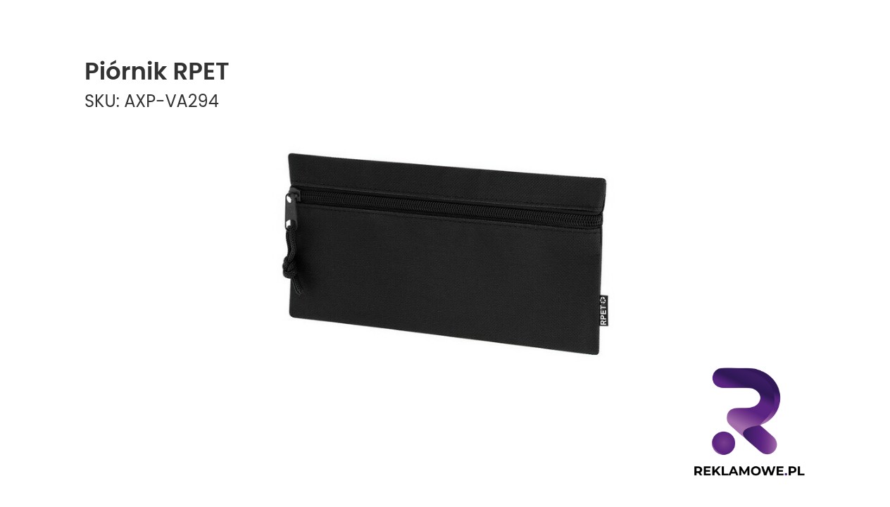 Piórnik wykonany z RPET