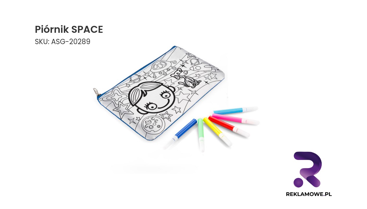 Piórnik SPACE z motywem kosmicznym