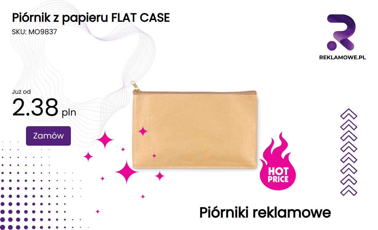 Piórnik z papieru FLAT CASE na dokumenty