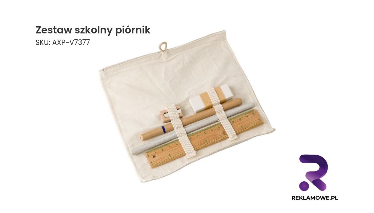 Zestaw szkolny piórnik - praktyczny komplet szkolny